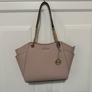 NWT Michael Kors Soft Pink Leather Tote